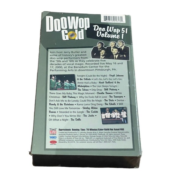 Time Life Doo Wop Gold VHS Tapes Doo Wop 51 Volume 1  Volume 2 New Sealed Lot - Picture 3 of 5